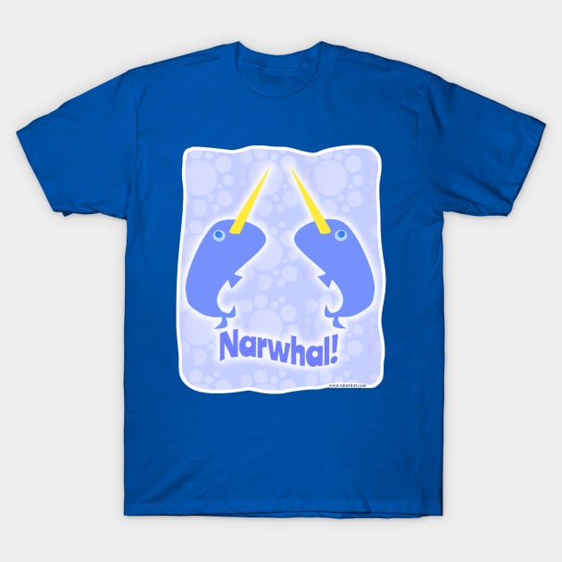 Double Fun Narwhals T-Shirt by Tshirtfort